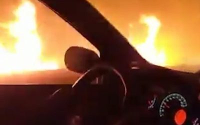 Após noite e madrugada de combate, bombeiros liberam Estrada Parque