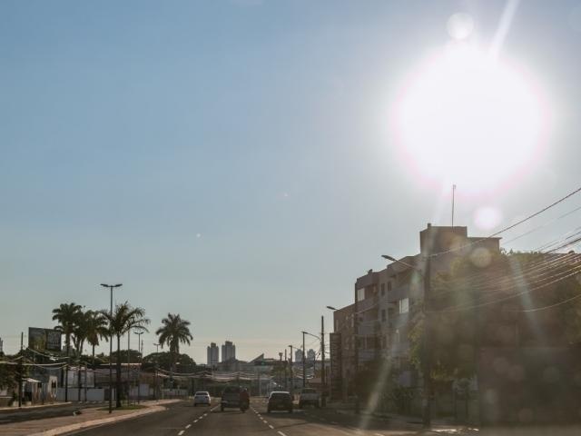 Semana começa com calor de 39°C e chuva isolada em Mato Grosso do Sul
