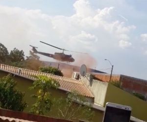 Helicóptero que caçava traficantes cai na fronteira