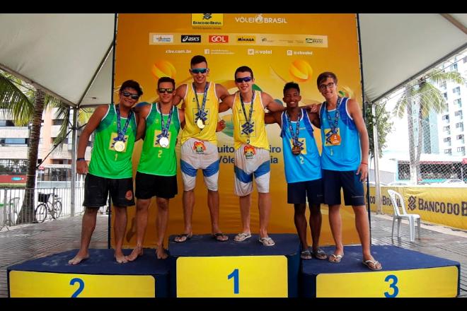Dupla de MS vence etapa do Circuito Brasileiro Sub-19 de vôlei de praia
