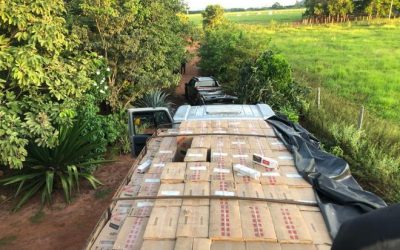 Polícia intercepta veículos e apreende mais de 29 mil pacotes de cigarros contrabandeados