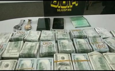 Polícia apreende malote de dólares equivalente a R$ 1,78 milhão em MS