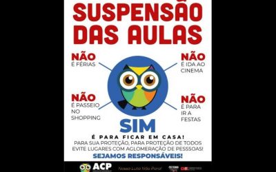 Primeiro dia sem aulas pelo Covid-19 tem portões trancados e aviso aos pais ‘aulas suspensas’