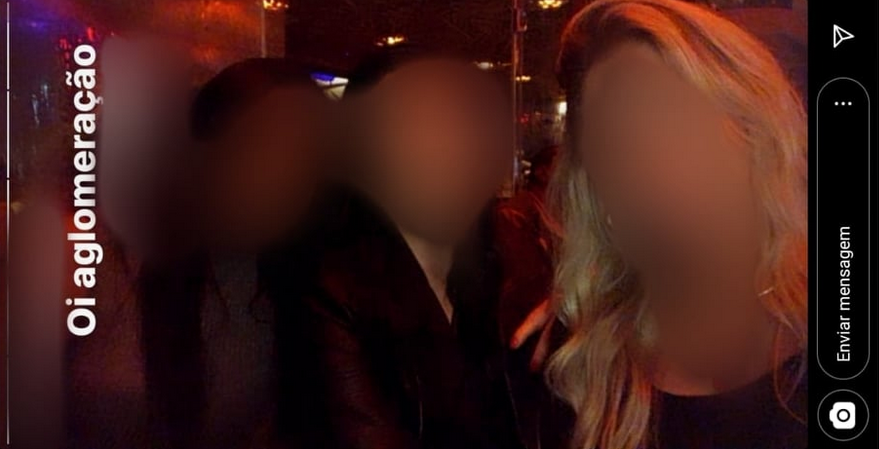 ‘Oi, aglomeração’: afastada do Detran-MS por coronavírus posta em festa e ironiza isolamento