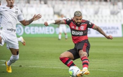 Jogando fora de casa, Flamengo vence o Santos por 1 a 0 na Vila Belmiro