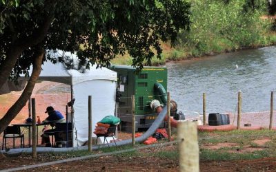 Calorão leva Águas Guarirobas retomar a “Operação Balneário” no fim de semana
