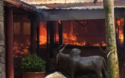 Incêndio destrói comitê de campanha de Nelson Cintra em Porto Murtinho
