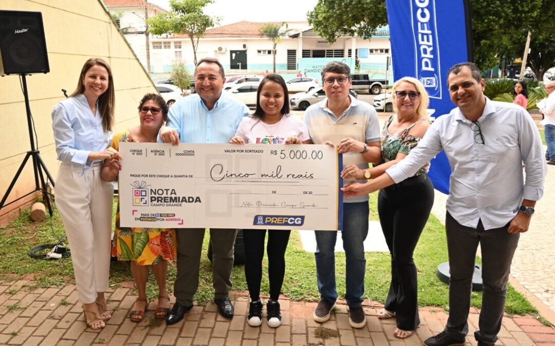 4º sorteio da Nota Premiada Campo Grande entrega R$115 mil a 11 consumidores
